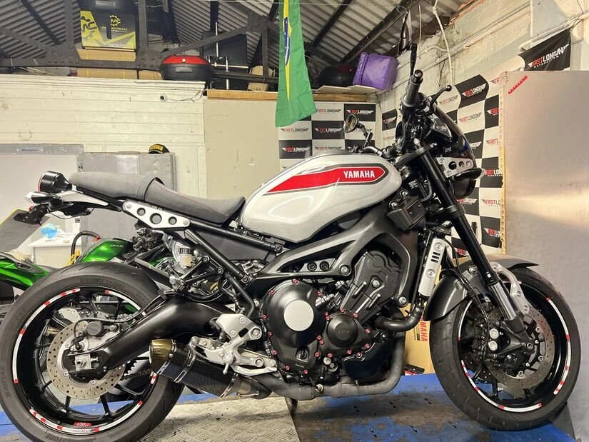 Motorcycle work at East London Motorcycles